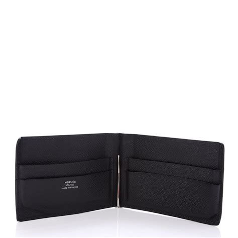 hermes money clip wallet|hermes wallet with metal clip.